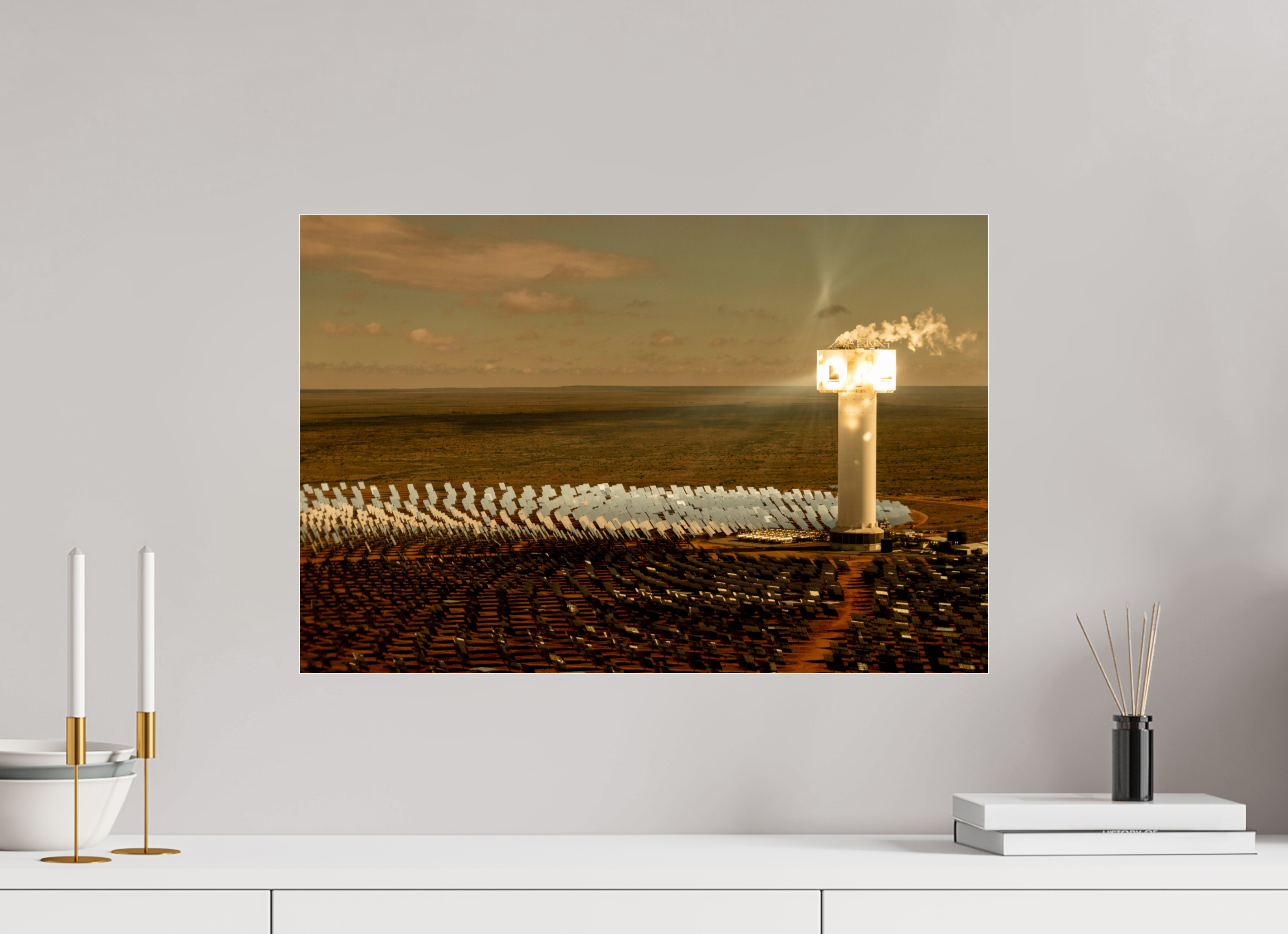 60 x 40 cm, Photo Print Under Acrylic Glass Khi Solar One, Upington, South Africa, 2018