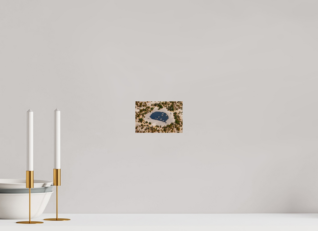 15 x 10 cm, Photo Print Under Acrylic Glass Elefant from above, Caprivi, Namibia, 2025