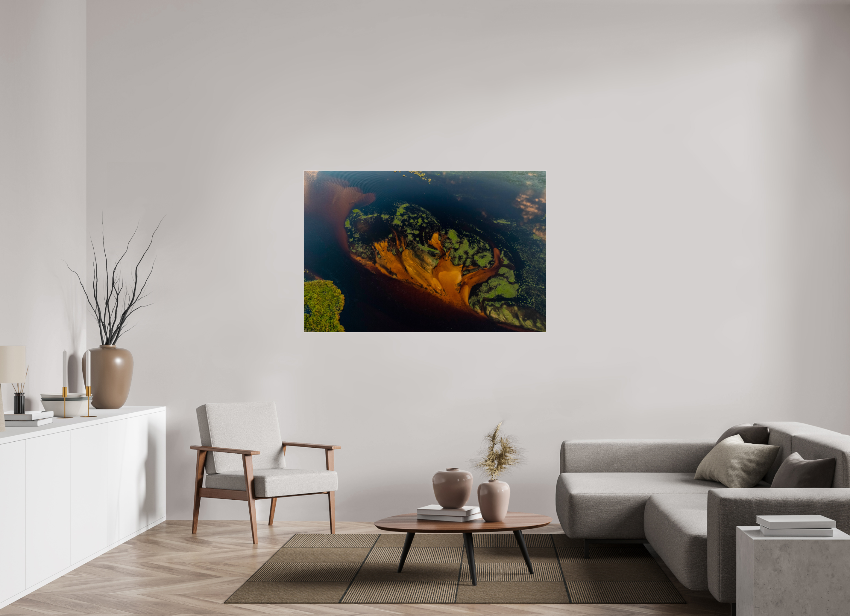150 x 100 cm, Photo Print Under Acrylic Glass Okavango Delta, Botswana, 2018