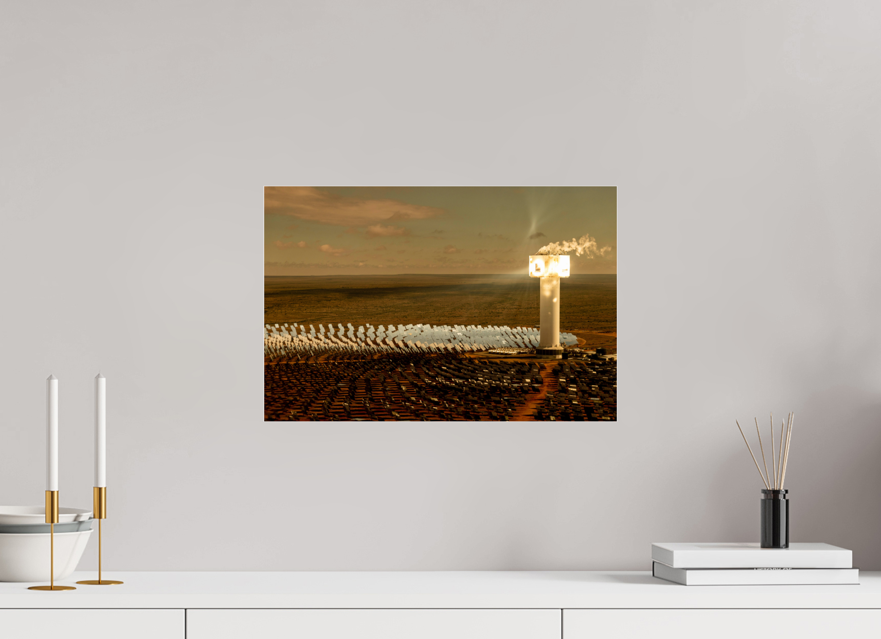 45 x 30 cm, Photo Print Under Acrylic Glass Khi Solar One, Upington, South Africa, 2018