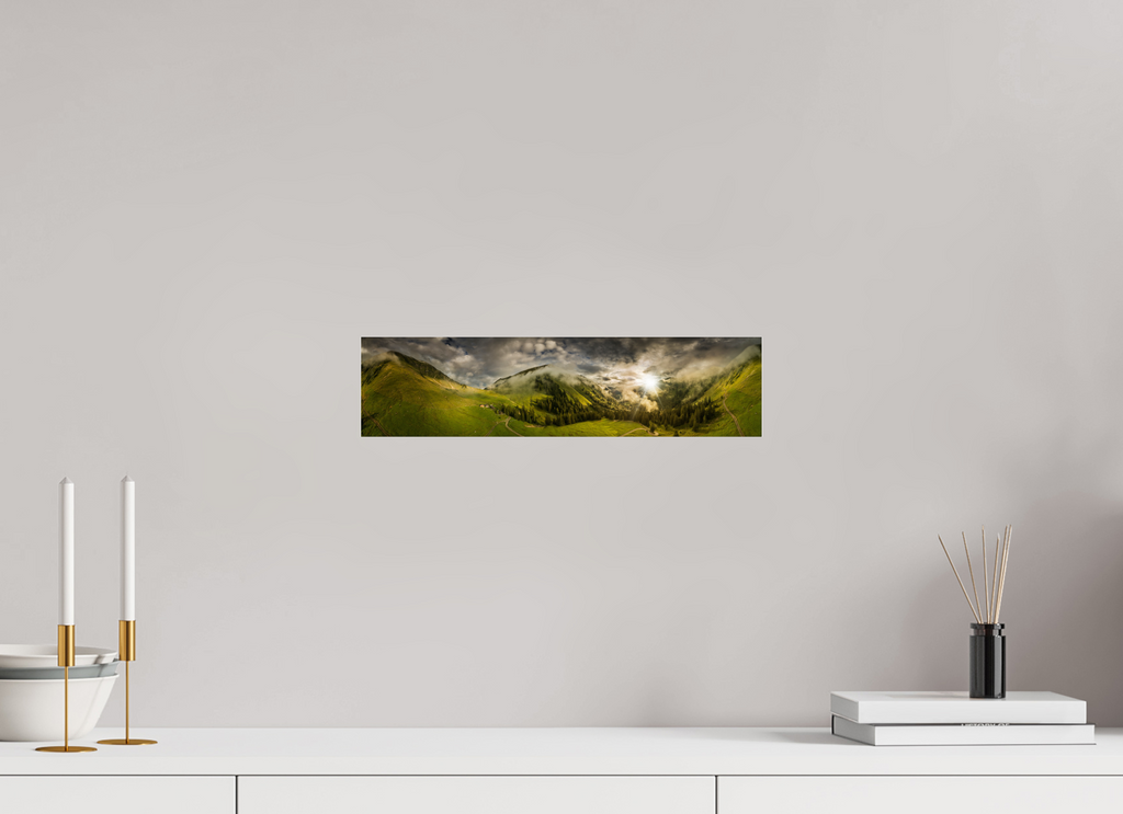 40,1 x 10 cm, Photo Print Under Acrylic Glass Bächental, Tirol, Austria