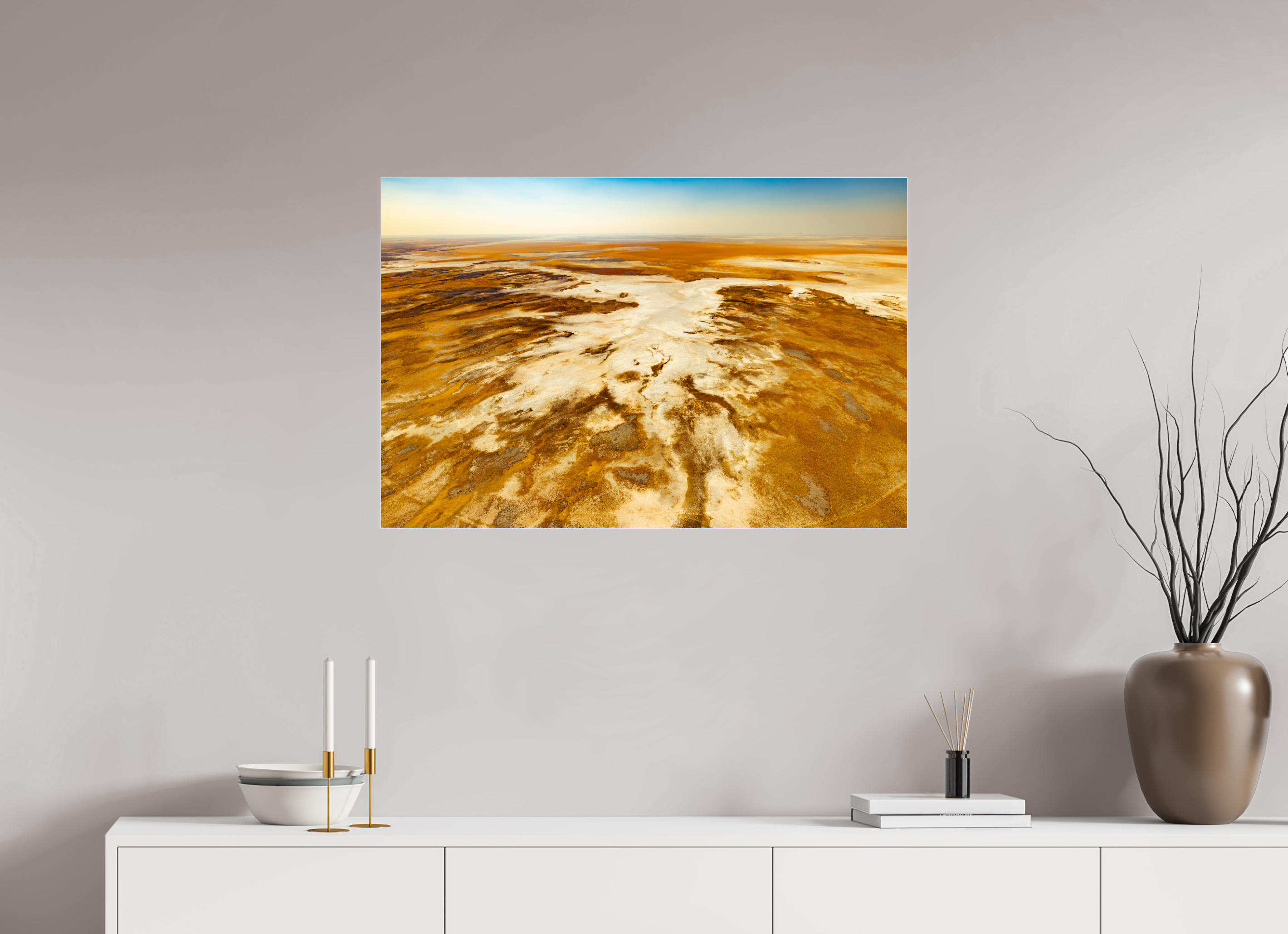 90 x 60 cm, Photo Print Under Acrylic Glass Etosha Pan, Namibia, 2025