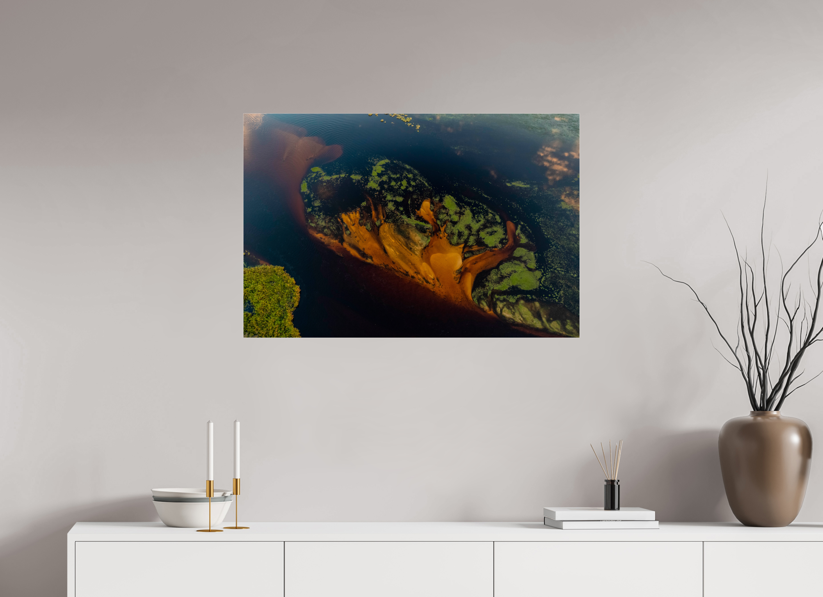90 x 60 cm, Photo Print Under Acrylic Glass Okavango Delta, Botswana, 2018