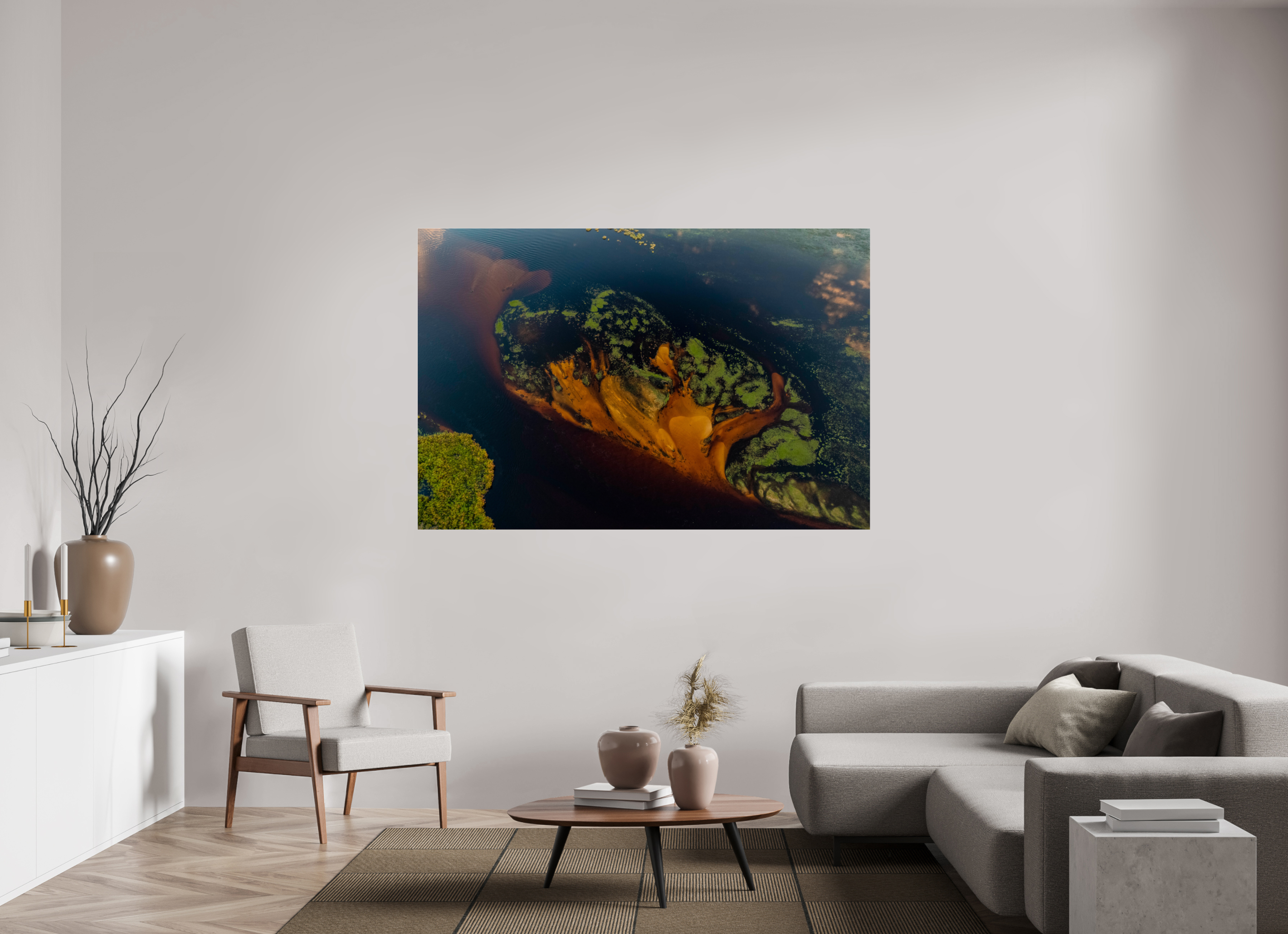 180 x 120 cm, Photo Print Under Acrylic Glass Okavango Delta, Botswana, 2018