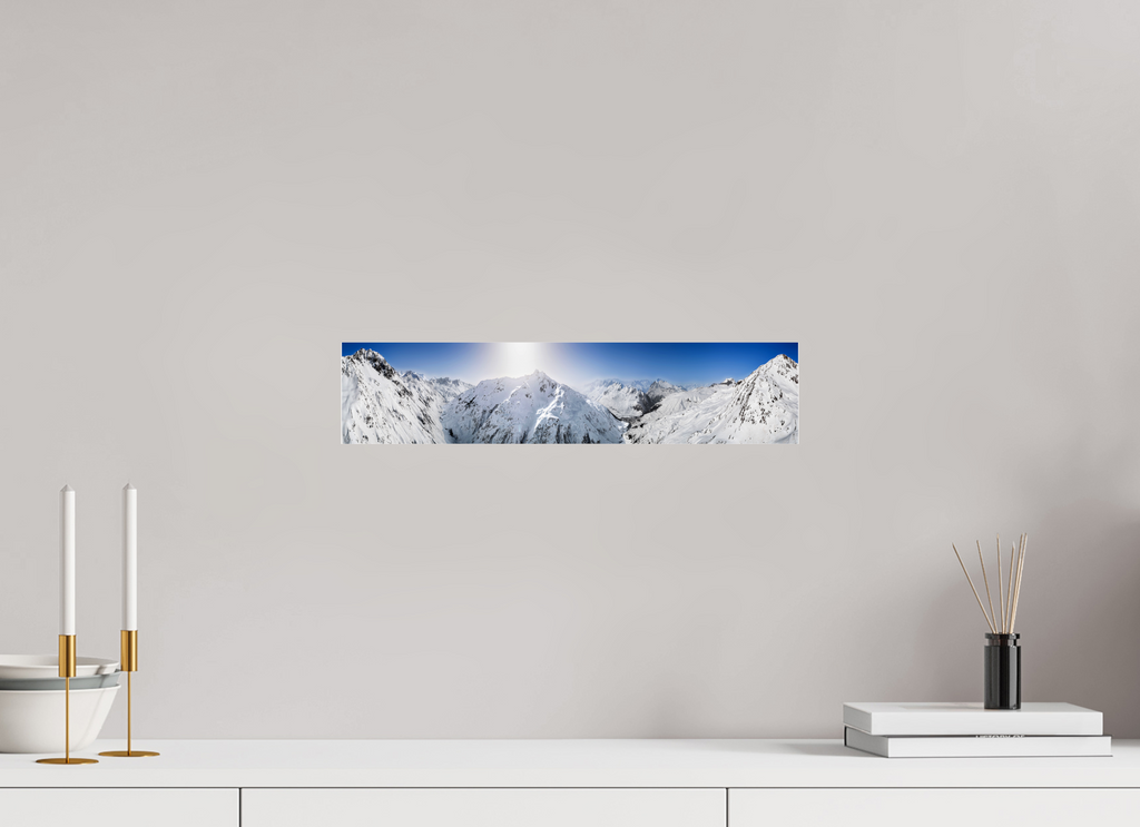 45 x 10 cm, Photo Print Under Acrylic Glass Saint-Gotthard Massif, Andermatt, Switzerland, 2021