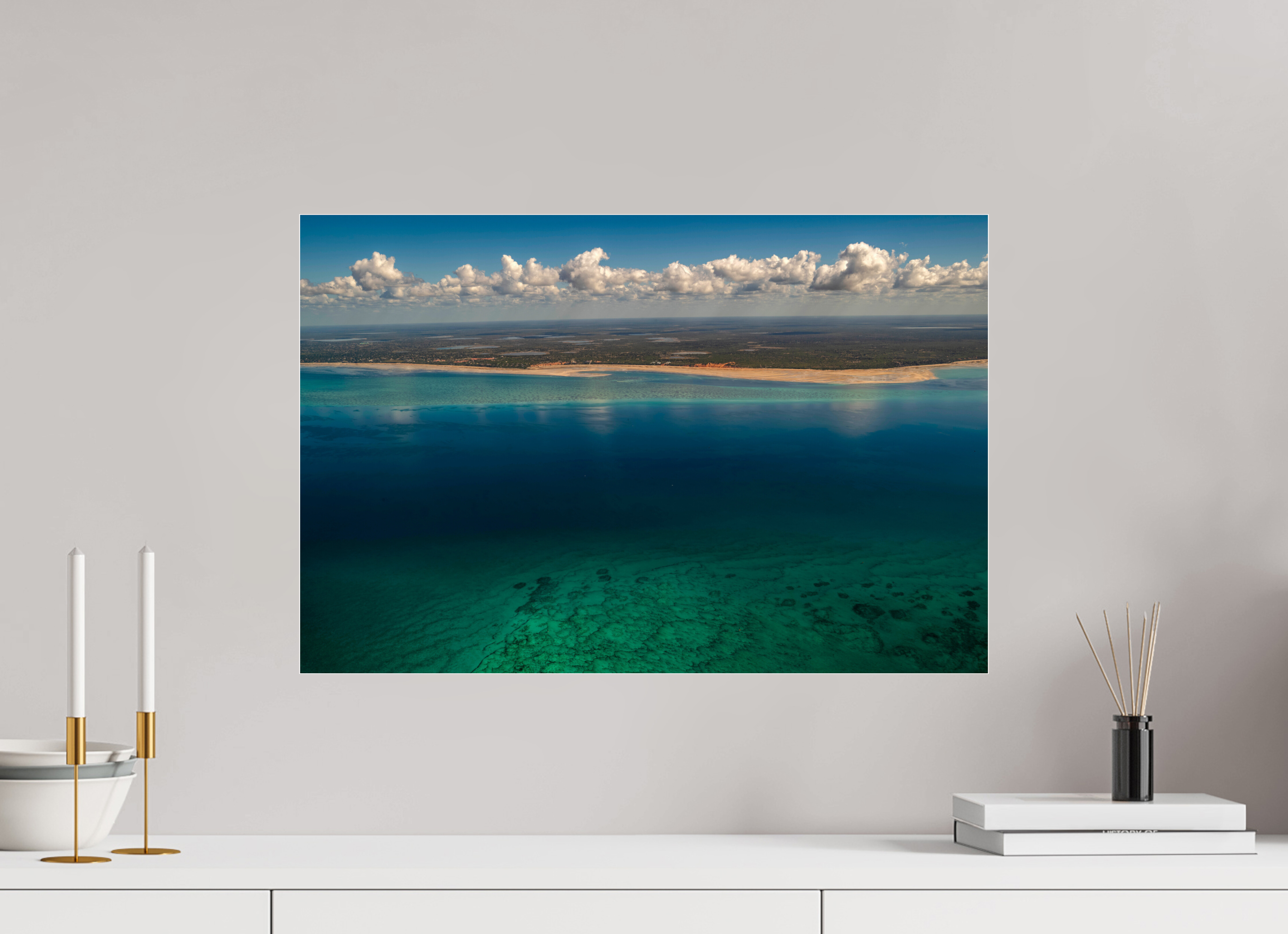 60 x 40 cm, Photo Print Under Acrylic Glass Indian Ocean, Mozambique, 2018