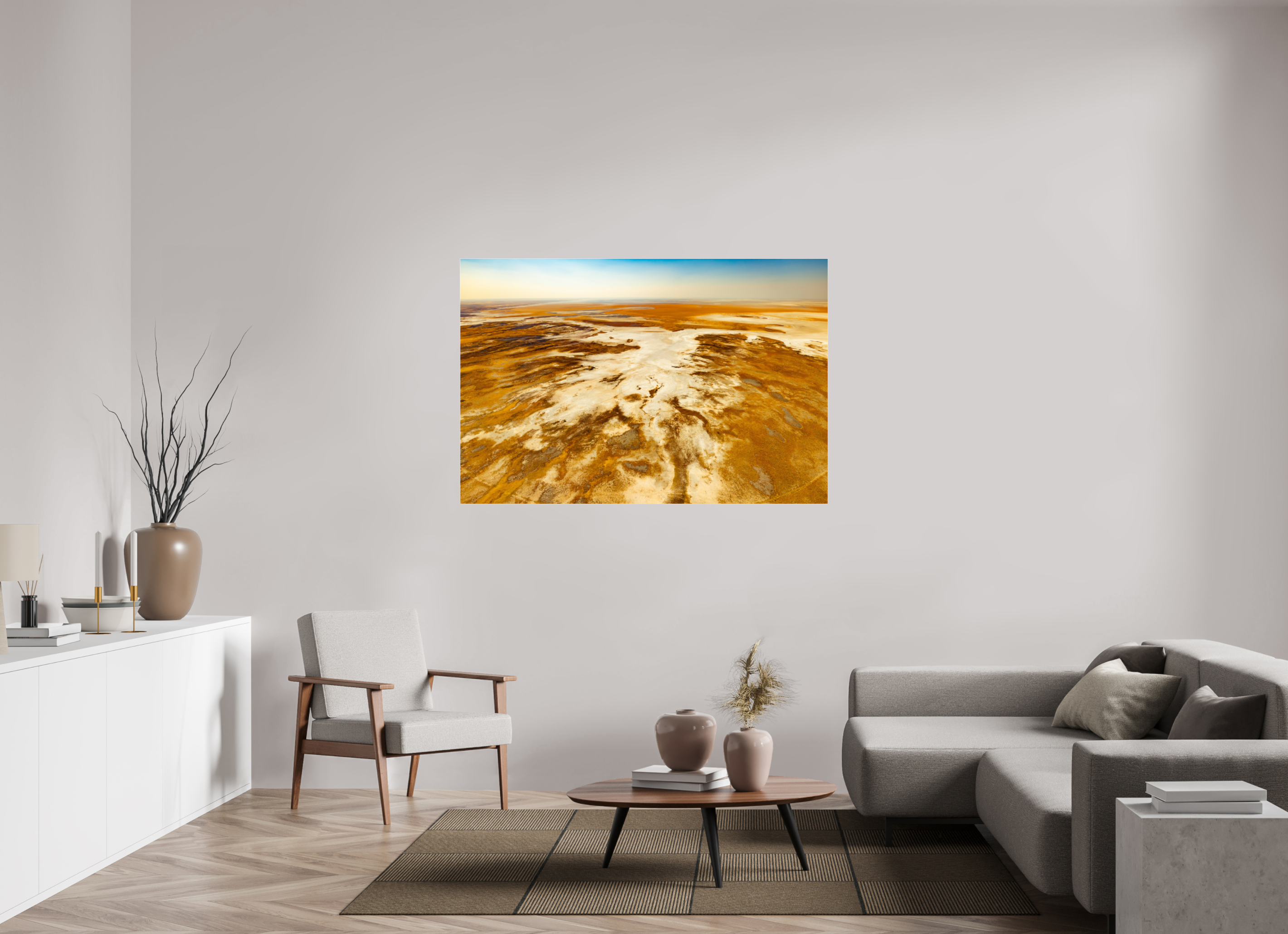150 x 100 cm, Photo Print Under Acrylic Glass Etosha Pan, Namibia, 2025