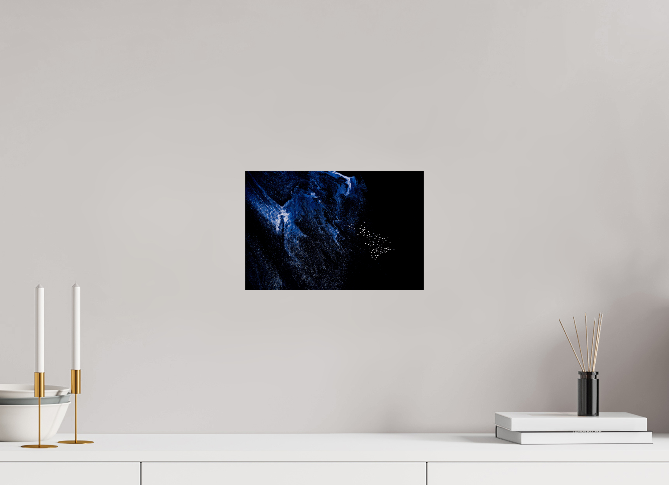 30 x 20 cm, Photo Print Under Acrylic Glass Flamingos at Lake Natron, Tansania, 2018