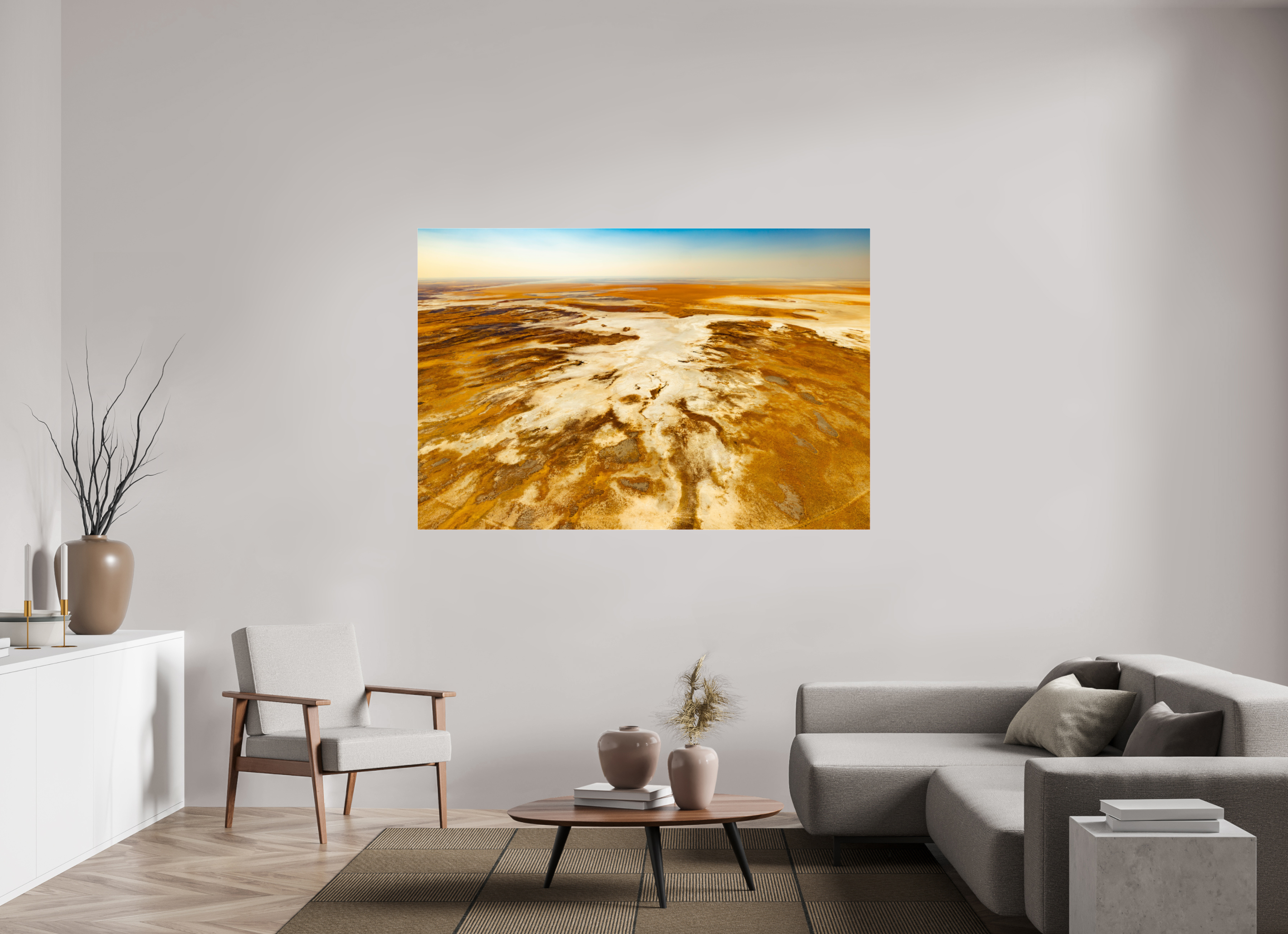 180 x 120 cm, Photo Print Under Acrylic Glass Etosha Pan, Namibia, 2025