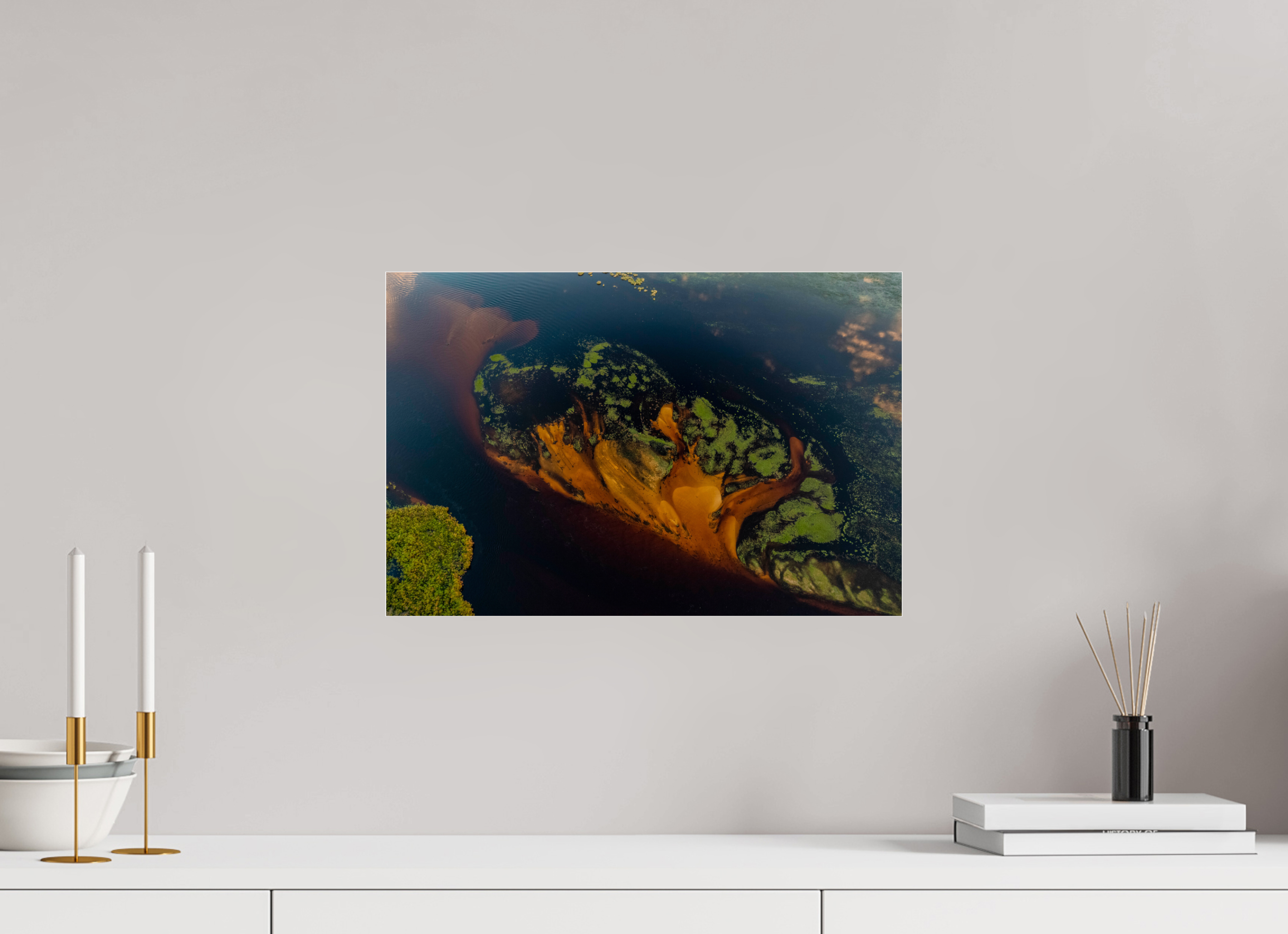 45 x 30 cm, Photo Print Under Acrylic Glass Okavango Delta, Botswana, 2018
