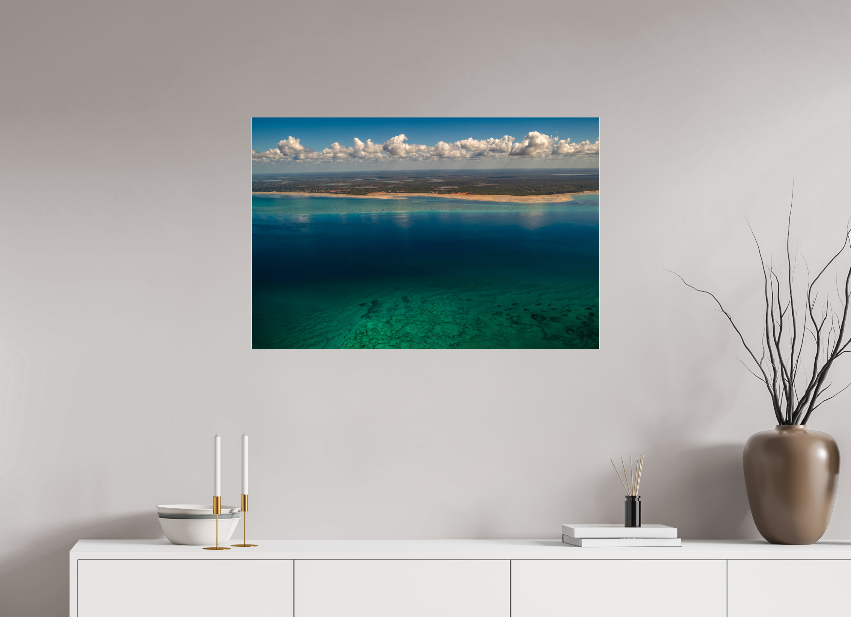 90 x 60 cm, Photo Print Under Acrylic Glass Indian Ocean, Mozambique, 2018