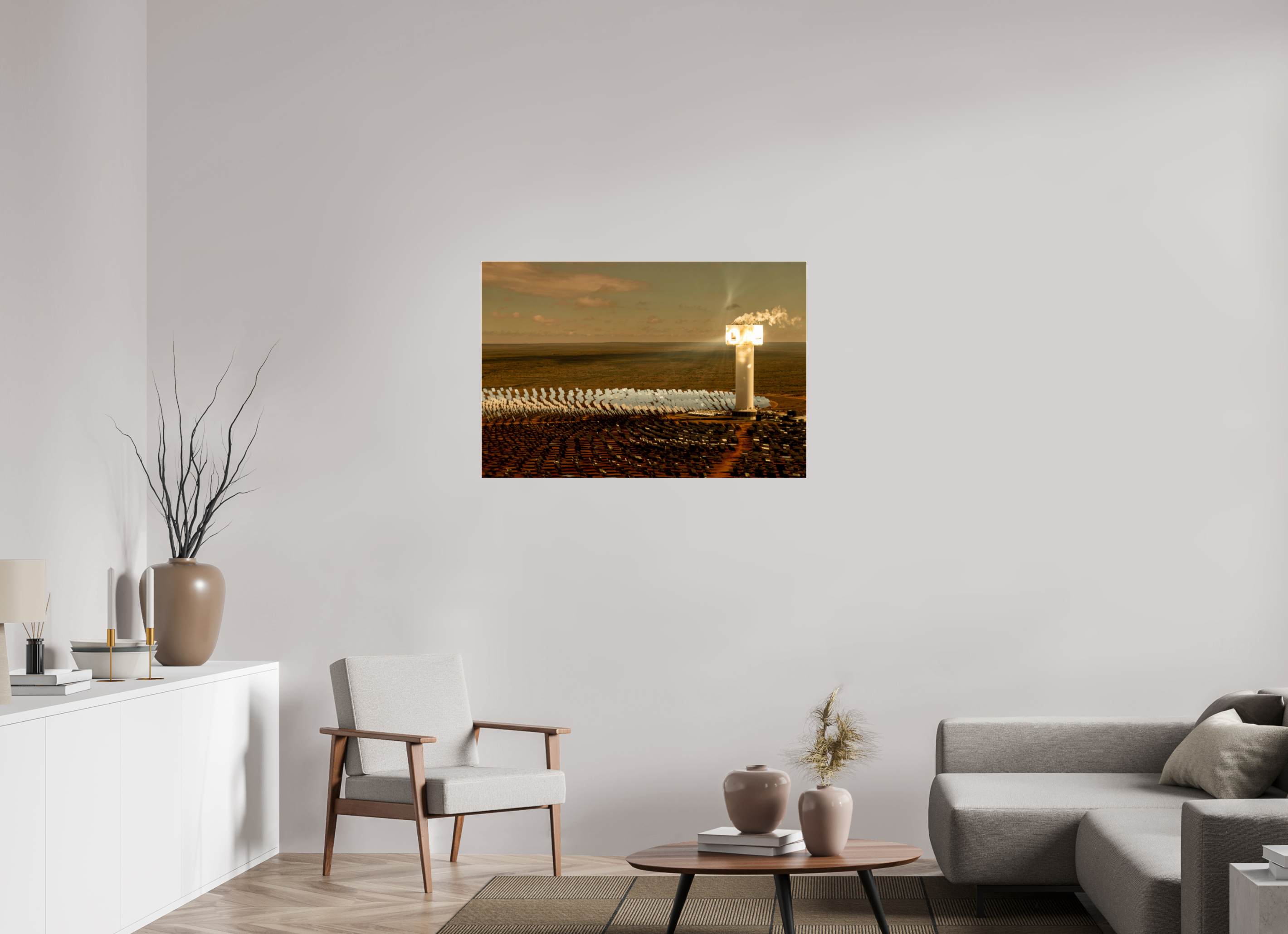 105 x 70 cm, Photo Print Under Acrylic Glass Khi Solar One, Upington, South Africa, 2018